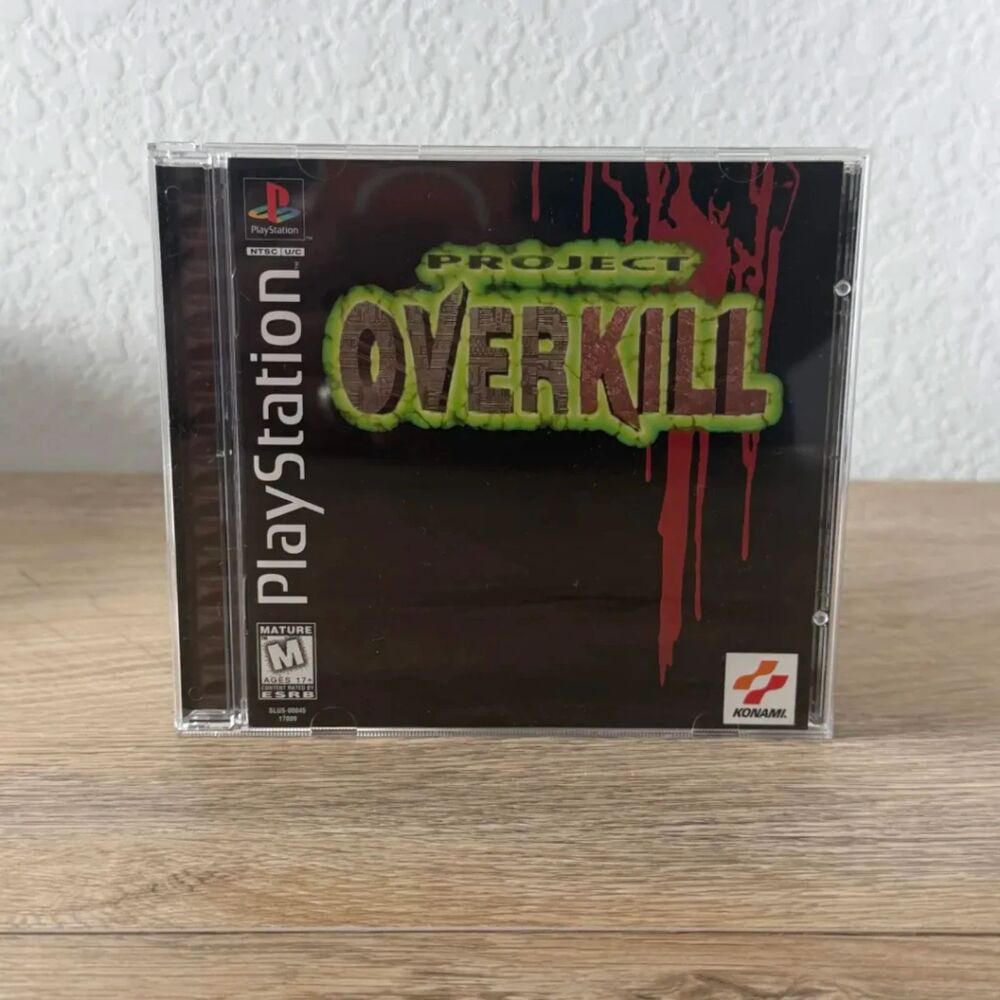 Project Overkill (Sony PlayStation 1, 1996) PS1 CIB + Receipt